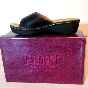 Chunky Heal Clog Mule shoes